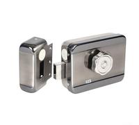 Serratura elettrica integrata con telecomando a scorrimento della carta, con ID per l'accesso per proteggere gli ingressi delle proprietà in affitto, serratura Smart Gate (A)