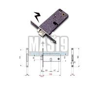 SERRATURA ELETTRICA OMEC 388 A CILINDRO OVALE