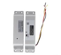 Serratura elettrica per controllo accessi DC12V 24V con ritardo regolabile, corpo in lega di alluminio, linguetta di bloccaggio in acciaio inossidabile, chiusura magnetica a induzione e bobina di rame