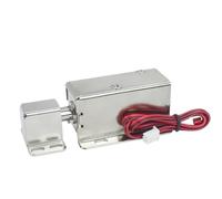 Serratura elettromagnetica 12V24V serratura di controllo elettrico scrocco elettromagnetico LY01 serratura elettronica Piccolo elettromagnete asta di spinta elettr(DC12V with buckle)