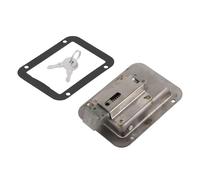 Serratura elettromagnetica, 304 Stainless Steel Paddle Door Toolbox Lock Flush Mount With 2 Keys For RV Trailer Fire Engine Accessories