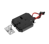 Serratura elettromagnetica DC 12V, 1Pcs Armadio con cassettiera di controllo elettrico Armadietto con serratura magnetica Smart per di controllo accessi porta Nero