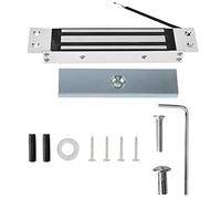 Serratura elettromagnetica integrata con forza di tenuta 12 V CC 180 kg, serratura elettrica magnetica per porte con piastra d’armatura, modalità NC a sicurezza di guasto per porte