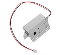 Serratura Elettromagnetica Solenoide per Armadietti Intelligenti | Acciaio Inossidabile Argento, Funzionamento Silenzioso e Anti-manomissione, per Uffici e Controllo Accessi