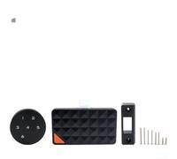 Serratura elettronica a combinazione touch screen, senza chiave | Funzionamento touch screen, accesso rapido, senza chiavi, ideale per armadi e cassetti (nero)