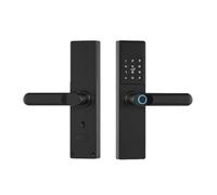 Serratura Elettronica APP Digitale Nera Smart Lock For Impronte Digitali For Ufficio, Appartamento, Lavoro A Casa Facile Alta Sicurezza(22x147)