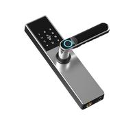 Serratura Elettronica Biometrica Serratura Intelligente Nera Digitale App Tuya Sblocco Remoto Serratura Senza Chiave Serratura Con Impronta Digitale(22x170,SILIVER)