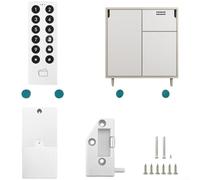 Serratura elettronica del Governo dell'impronta digitale con la password | Alimentazione di backup di tipo C per la sicurezza di casa, ufficio, cassetto armadio (bianco)