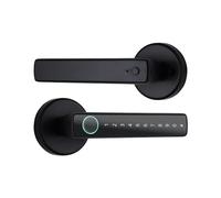Serratura elettronica for porta con impronta digitale intelligente Bluetooth, for hotel, appartamenti, uffici, bagni, camere da letto Codice di accesso digitale(Noir)