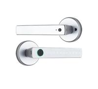 Serratura elettronica for porta con impronta digitale intelligente Bluetooth, for hotel, appartamenti, uffici, bagni, camere da letto Codice di accesso digitale(Silver)