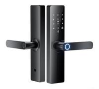 Serratura elettronica impermeabile con impronte digitali compatibile con Tuya, serratura elettronica con scheda IC e tastiera (14,7 cm)