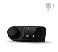 Serratura Elettronica Smart Nera per Armadi Controllo Accessi Affidabile e Sicur