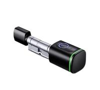 Serratura Elettronica Tuya Smart Fingerprint Con Cilindro Lock APP Sblocco Chiave Telecomando Facile Alta Sicurezza(K1B 50 50)