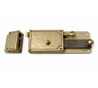 serratura FF ferroglietto A cricca staccata 70mm VINTAGE CON CILINDRO 6 Mandate