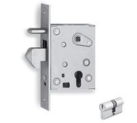 Serratura cancello infilare 77ql iseo b.q zinc f.mm 25 c.sagom m1+q8 e.mm 50 Ise