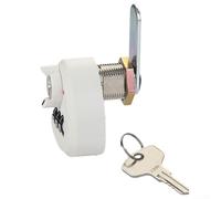 Serratura for armadietto, di sicurezza, for mobili a combinazione in lega zinco facile accesso for cassetti e armadi Proteggi i tuoi articoli con un codice a 3 cifre(20mm White)