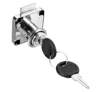 Serratura for cassetti, armadi, armadietti, serrature a camma con 2 chiavi, stessa chiave, ferramenta for porte di mobili, for scrivania da ufficio, cassetta delle lettere, postale(Sliver 1pcs)