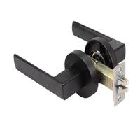 Serratura for passaggio pesante a tre poli Serratura for porta senza chiave Serratura antincendio Serratura for corridoio Bagno Hotel KTV Serratura for porta Serratura for maniglia(Asia Black)