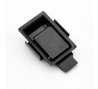 Serratura for porta a pressione in acciaio inox for attrezzature industriali, tipo piatto, con maniglia, for furgoni, 1 pezzo(Black)