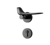 Serratura for porta americana Serratura for porta della camera da letto magnetica silenziosa interna Serratura dorata PVD Birdie Serratura semplice for uso domestico(H)
