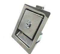 Serratura For Porta armadietto Quadrato Con Chiave O Meno For Scatola Elettronica Auto Camion Bagagliaio Pick-up Bus Accessori Rarelock MS215 G 1 Pz(Silver)
