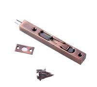 Serratura for porta con chiavistello for cancello scorrevole, 1 pezzo in acciaio inossidabile 304 for di casa, for, guardia sicurezza, a incasso, serratura, bullone(Red Bronze,6 inch)