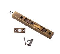 Serratura for porta con chiavistello for cancello scorrevole, 1 pezzo in acciaio inossidabile 304 for di casa, for, guardia sicurezza, a incasso, serratura, bullone(Yellow Bronze,8 inch)