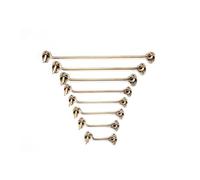 Serratura for porta con gancio e occhiello, confezione da 2 | Chiusura di sicurezza in acciaio inossidabile for cancello di capannone(7.5cm)