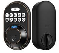 Serratura for porta con impronta digitale Veise, catenaccio for tastiera con accesso senza chiave, password anti-peeping, blocco automatico