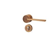 Serratura for porta della camera da letto, interna, nordica, moderna, semplice, magnetica, silenziosa, for uso domestico, serratura divisa, porta in legno, maniglia della porta(Yellow Bronze Magnetic