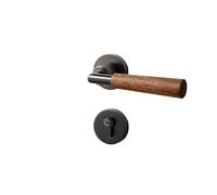 Serratura for porta della camera da letto, set completo di serratura for in legno, maniglia for in retrò silenziosa e magnetica(Magnetic door lock)