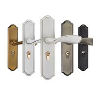 Serratura for porta della stanza silenziosa alla moda, in lega di zinco, maniglie for porte interne, serratura for cancello in stile europeo, ferramenta for mobili, 1 pezzo(ANTIQUE BLACK-50MM)