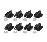 Serratura for porta dell'armadio con magnete singolo, fermaporta invisibile for mobili, chiudiporta for armadi e guardaroba, ferramenta chiusa(Black- 8PCS)
