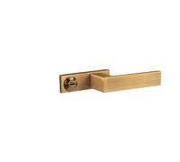 Serratura for porta ecologica in rame puro Serratura for porta minimalista italiana Serratura for porta in legno di rame con una parola Serratura for porta semplice grigia(French brushed bronze)