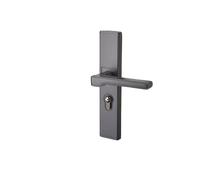 Serratura for porta grigia for interna for uso domestico for divisa Semplice maniglia for da camera letto for in legno magnetica for silenziosa(K type Gray 35-50mm)