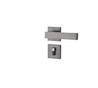 Serratura for porta grigia for interna for uso domestico for divisa Semplice maniglia for da camera letto for in legno magnetica for silenziosa(G model Gray 35-50mm)