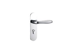 Serratura for porta in legno argento brillante, luce di lusso, diviso for interni, camera da letto, abito nordico, semplice, americano, francese, maniglia for porta magnetica silenziosa(F type silent