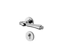Serratura for porta in legno argento brillante, luce di lusso, diviso for interni, camera da letto, abito nordico, semplice, americano, francese, maniglia for porta magnetica silenziosa(D silent 35-50