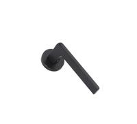 Serratura for porta in legno massello for camera da letto Semplice maniglia for porta interna silenziosa nera Serratura divisa in lega di zinco for uso domestico(D31 S954 matte black silent)