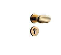 Serratura for porta interna Camera da letto Internet Celebrity Serratura for porta silenziosa Bagno Moderna Semplice Serratura for porta in legno massello Maniglia Serratura for porta magnetica(Golden
