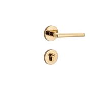 Serratura for porta interna con serratura divisa in PVD, nucleo in rame, aspirazione magnetica, silenziosa, in lega di zinco, serratura for porta di lusso leggera(Type C PVD zinc alloy split lock)