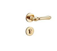 Serratura for porta interna con serratura divisa in PVD, nucleo in rame, aspirazione magnetica, silenziosa, in lega di zinco, serratura for porta di lusso leggera(G type PVD zinc alloy door lock)