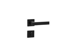 Serratura for porta interna della camera da letto nera for in legno massello for la casa a due pezzi magnetica silenziosa(I magnetic 35-50mm)