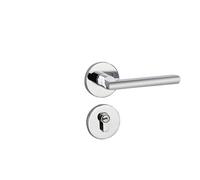 Serratura for porta interna della camera da letto Serratura divisa in PVD Serratura magnetica silenziosa in lega di zinco Serratura for porta di lusso leggera(Bright chrome door lock)