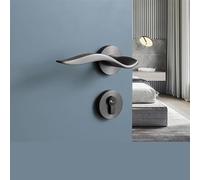 Serratura for porta interna in lega di zinco, camera da letto, bagno, porta in legno, serratura silenziosa, 1 pezzo(Magnetic lock body)
