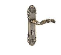 Serratura for porta interna in stile europeo Serratura integrata for porta della camera da letto Serratura for porta silenziosa Serratura universale for maniglia della porta in legno di bronzo(Bronze)