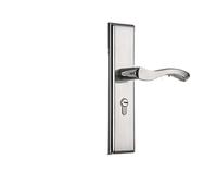 Serratura for porta interna nera for camera da letto in legno for Ingegneria Maniglia silenziosa Hardware meccanica for(H stainless steel)