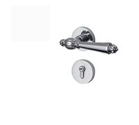 Serratura for porta interna, serratura silenziosa, luce dorata for porta in legno francese, maniglia for porta di lusso, porta della camera da letto, serratura magnetica divisa(C bright chrome model 7