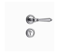 Serratura for porta interna, serratura silenziosa, luce dorata for porta in legno francese, maniglia for porta di lusso, porta della camera da letto, serratura magnetica divisa(F bright chrome model 7