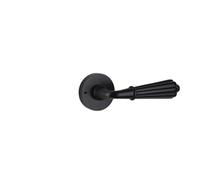 Serratura for porta nera Semplice serratura for porta interna in stile americano in bronzo Serratura for porta da camera in stile europeo Serratura magnetica silenziosa for porta in legno(Black bathro